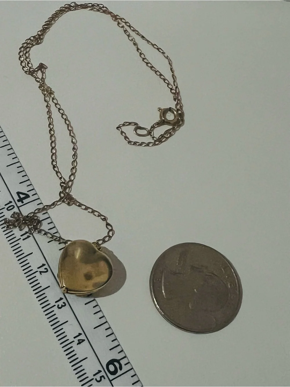 Vintage Victorian Revival Gold Filled Heart Locket Necklace
